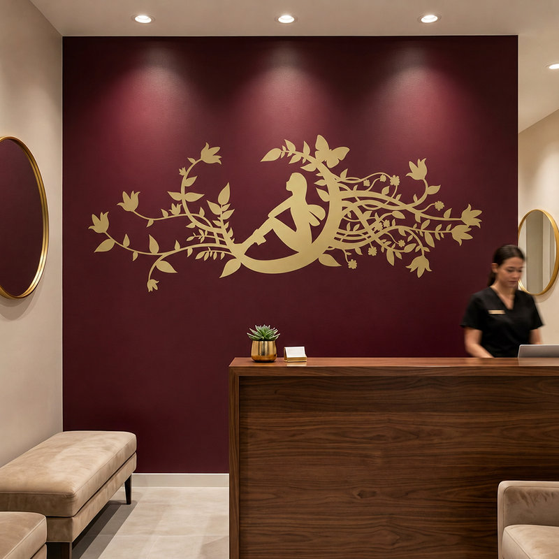 Wall Stickers: Fairy in new moon