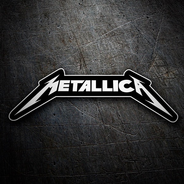 Car & Motorbike Stickers: Metallica with Angular Stylized Letters