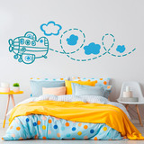 Stickers for Kids: Multi-colored plane 4