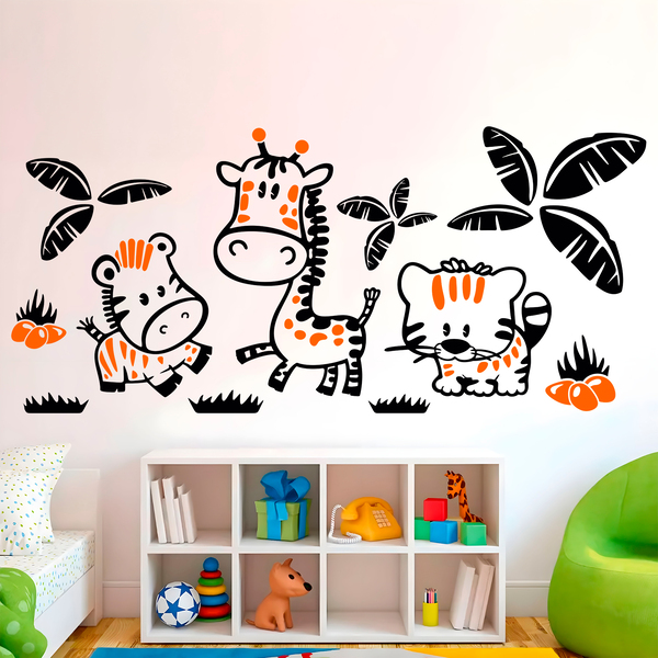 Stickers for Kids: Jungle animals Multicolored