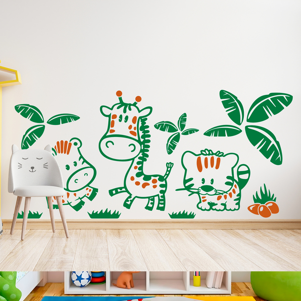 Stickers for Kids: Jungle animals Multicolored