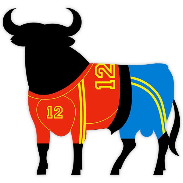 Car & Motorbike Stickers: Bull Osborne Spanish football team