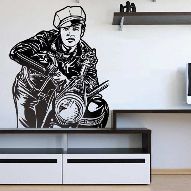 Wall Stickers: Marlon Brando - The wild one