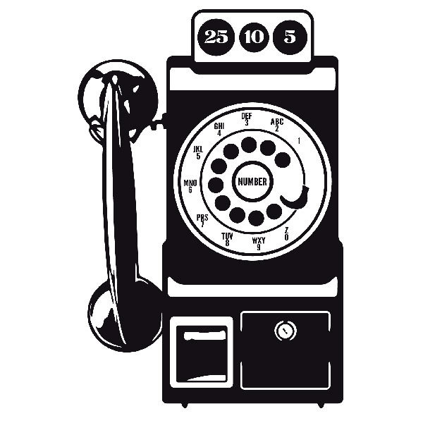 Wall Stickers: Phone booth