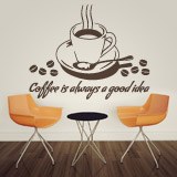 Wall Stickers: Coffee is always a good idea 2