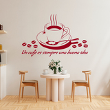 Wall Stickers: A coffee is always a good idea - Spanish 4