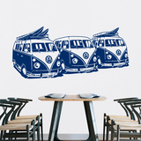 Wall Stickers: 3 Volkswagen Surf Vans 4