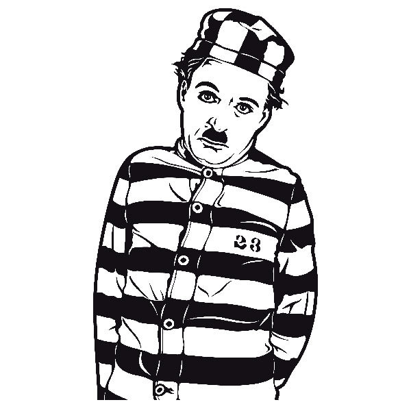 Wall Stickers: Chaplin The Pilgrim