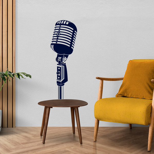 Wall Stickers: Vintage microphone