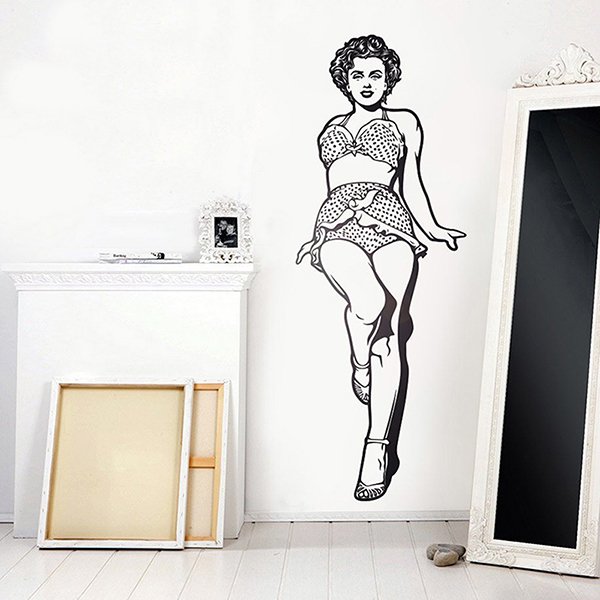 Wall Stickers: Marilyn Monroe in bikini