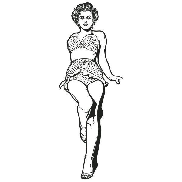 Wall Stickers: Marilyn Monroe in bikini