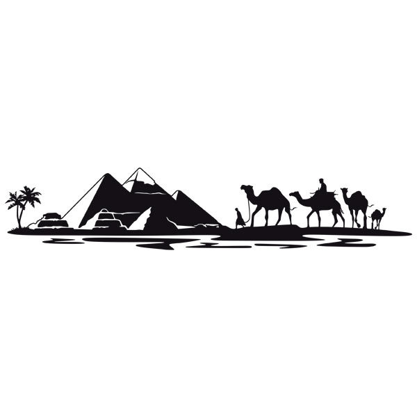 Wall Stickers: Pyramids in the desert