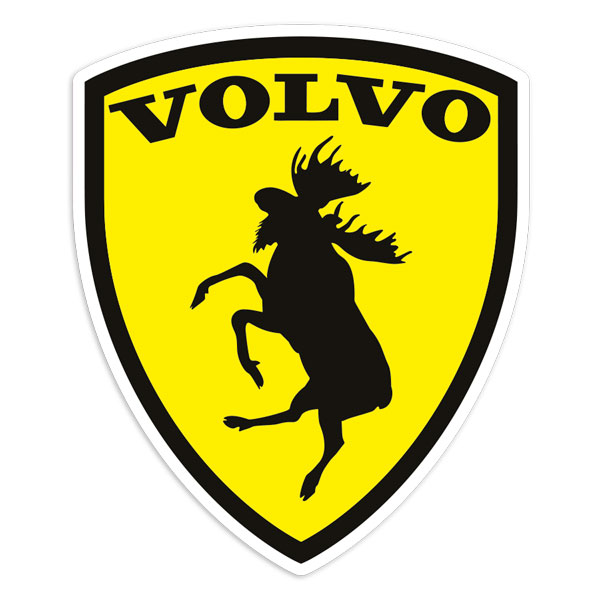 Car & Motorbike Stickers: Prancing Moose Volvo Emblem
