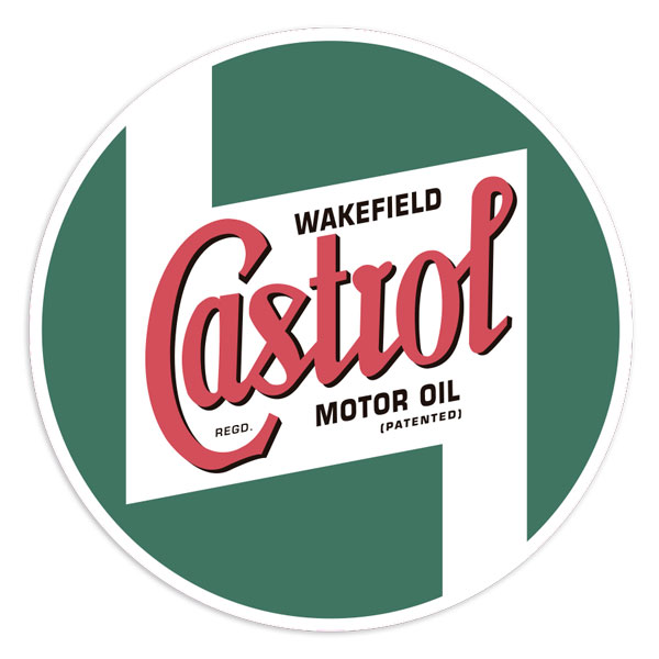 Car & Motorbike Stickers: Retro Wakefield Castrol Logo