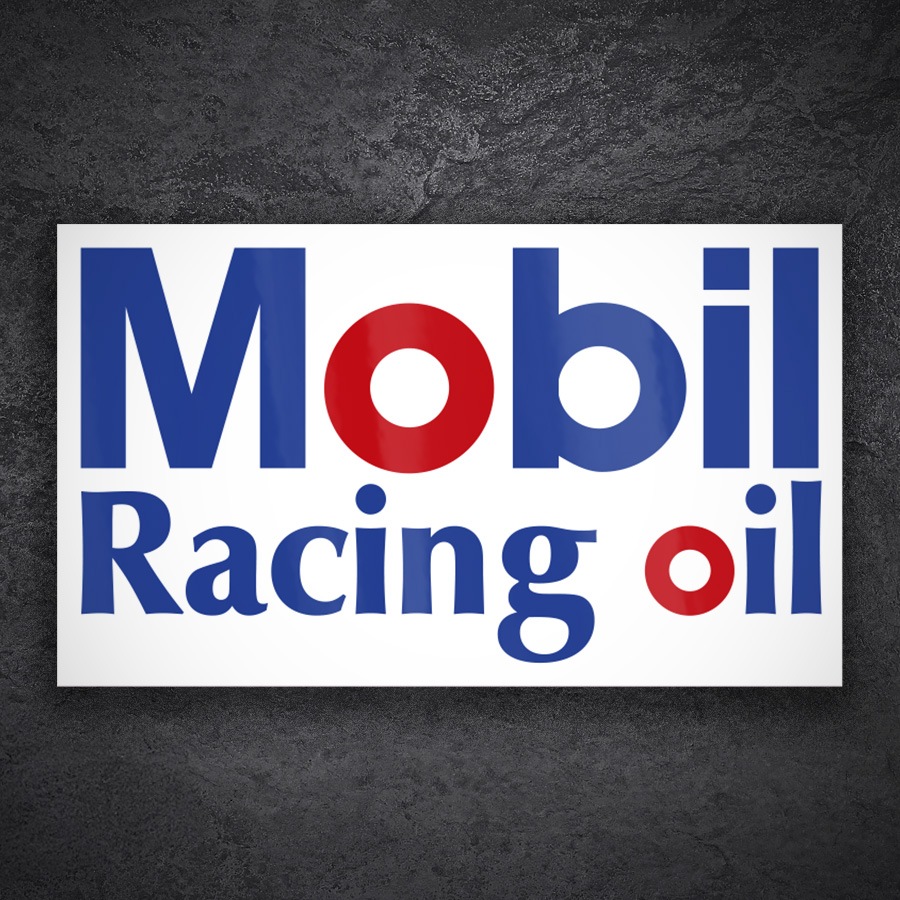 Car & Motorbike Stickers: Mobil Racing Oil Logo