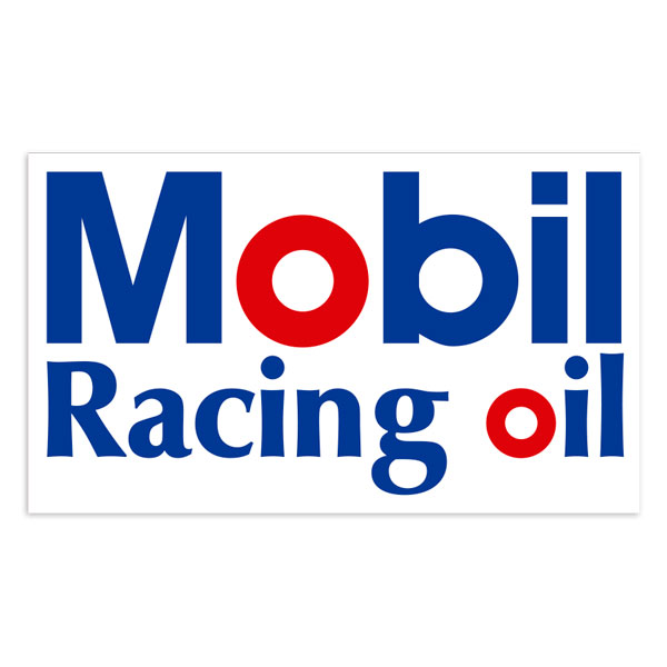 Car & Motorbike Stickers: Mobil Racing Oil Logo