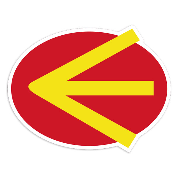 Car & Motorbike Stickers: Energie Vintage Yellow Arrow