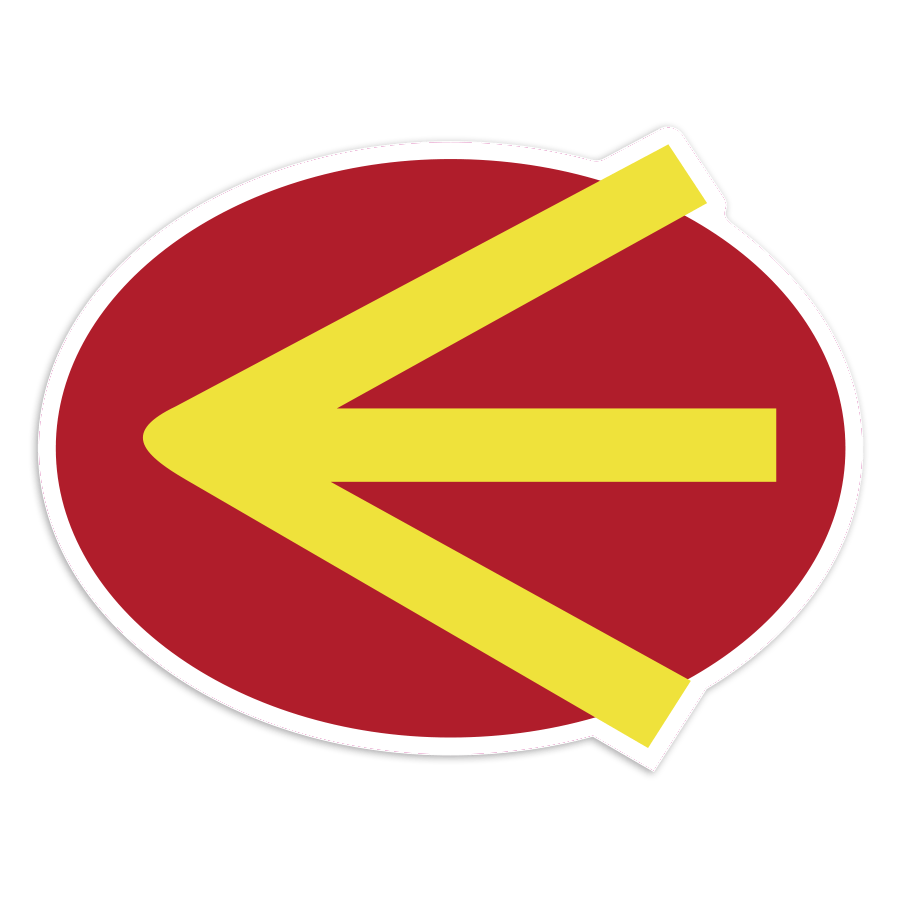 Car & Motorbike Stickers: Energie Vintage Yellow Arrow