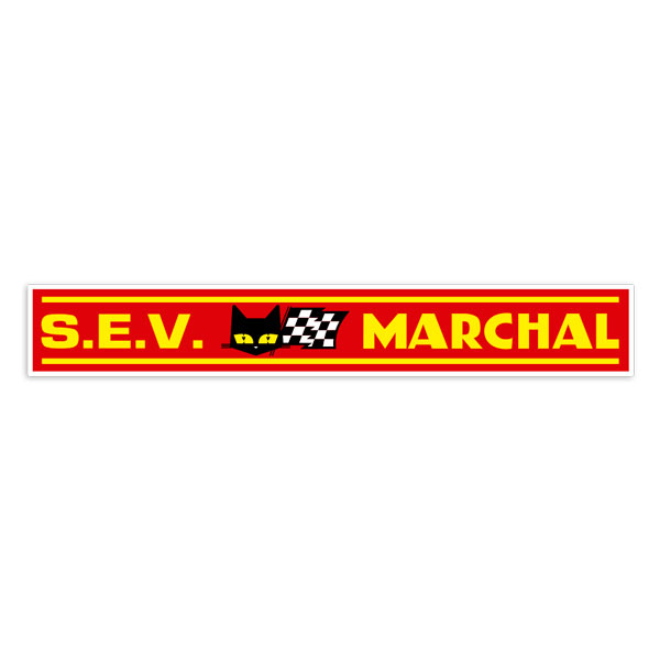 Car & Motorbike Stickers: Red S.E.V. Marchal Logo