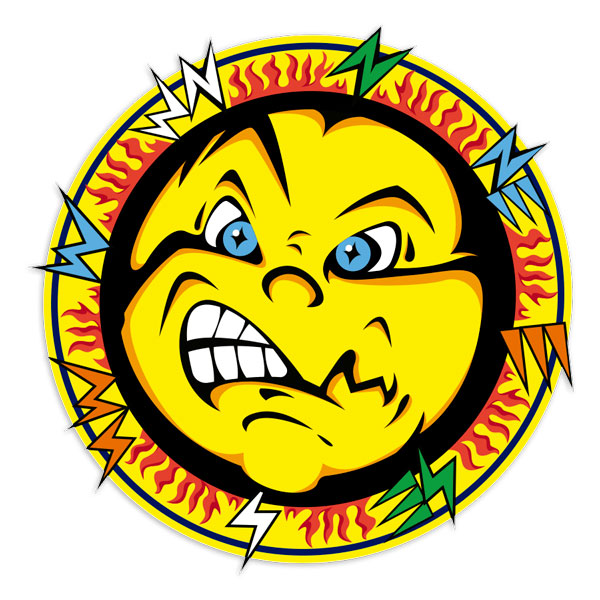 Car & Motorbike Stickers: Valentino Rossi Sun Sticker