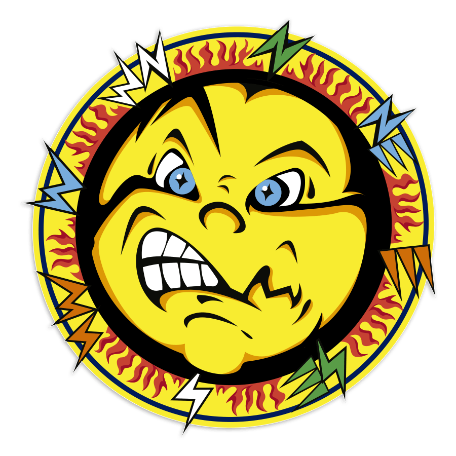 Car & Motorbike Stickers: Valentino Rossi Sun Sticker