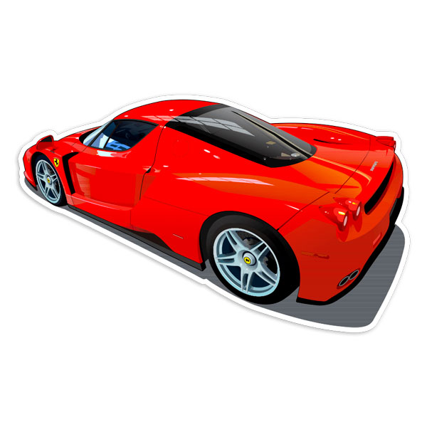 Car & Motorbike Stickers: Ferrari Enzo Supercar Illustration