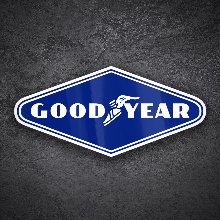 Car & Motorbike Stickers: Blue Diamond Goodyear