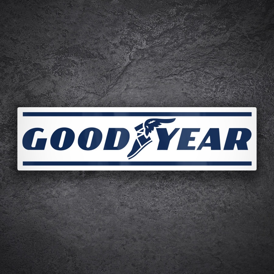 Car & Motorbike Stickers: Goodyear Text Logo