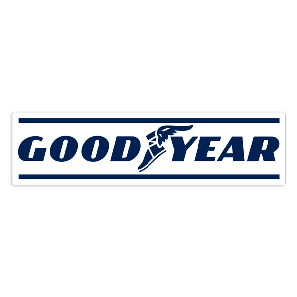 Car & Motorbike Stickers: Blue Goodyear Logo