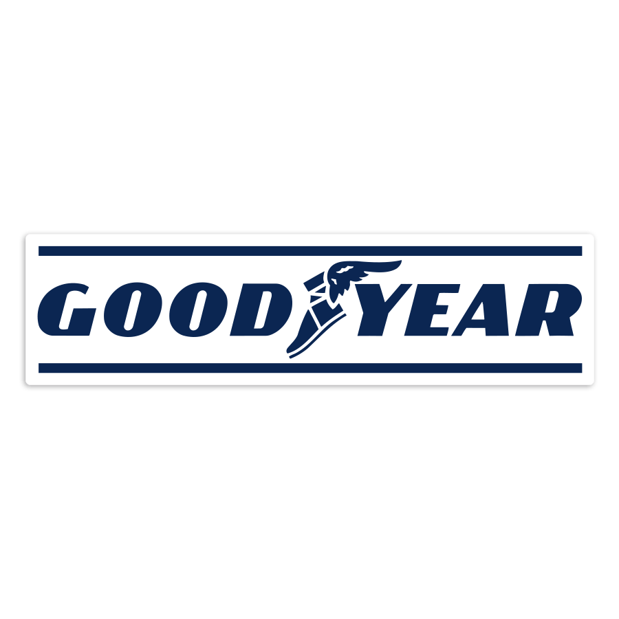 Car & Motorbike Stickers: Goodyear Text Logo