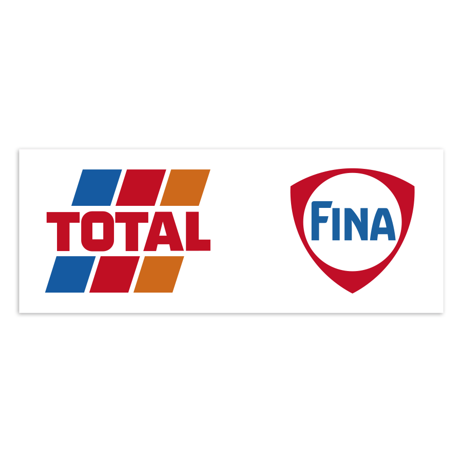 Car & Motorbike Stickers: Total and Fina Logos