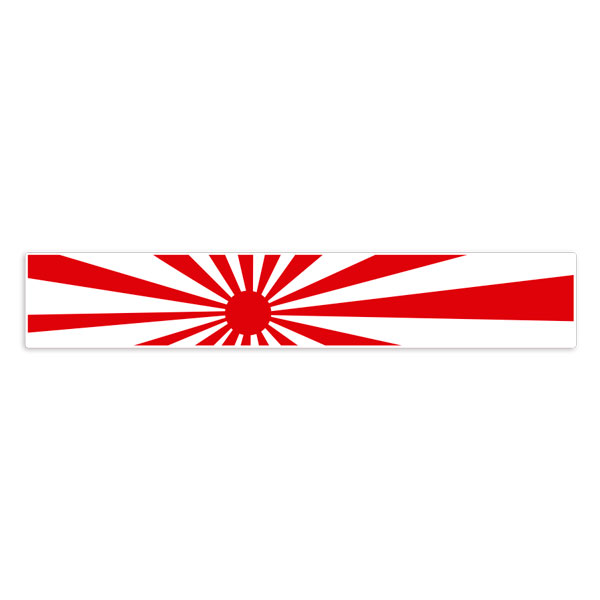 Car & Motorbike Stickers: Rising Sun Flag
