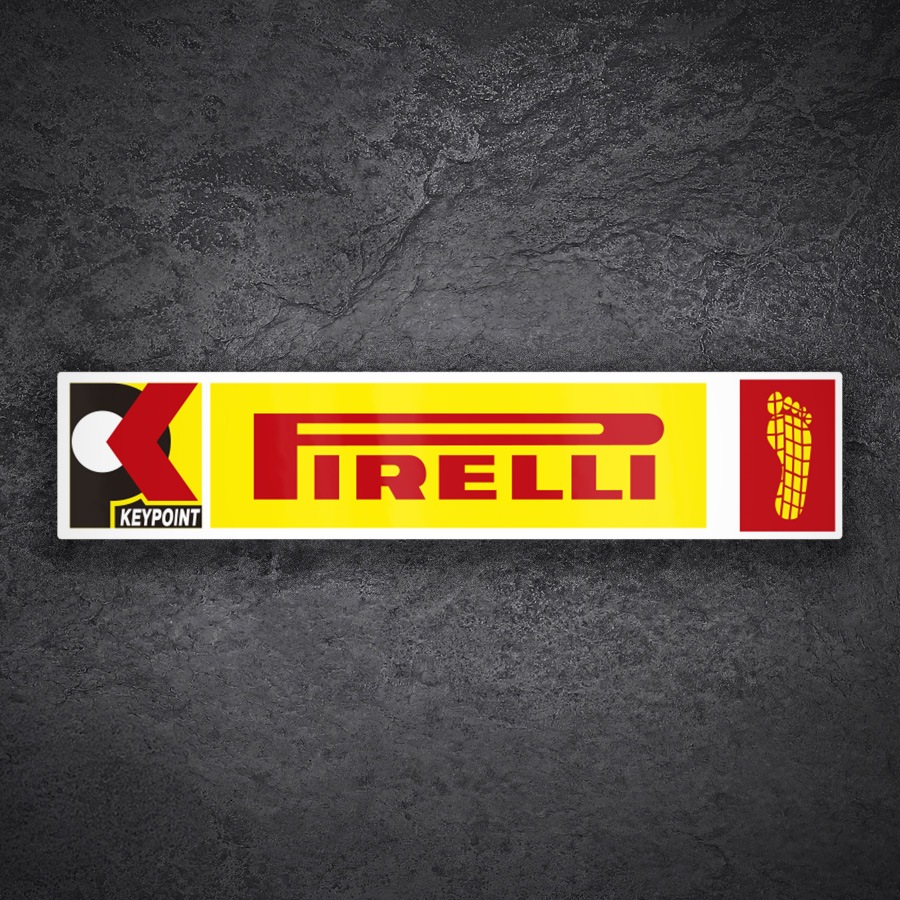 Car & Motorbike Stickers: Pirelli Keypoint Footprint Logo