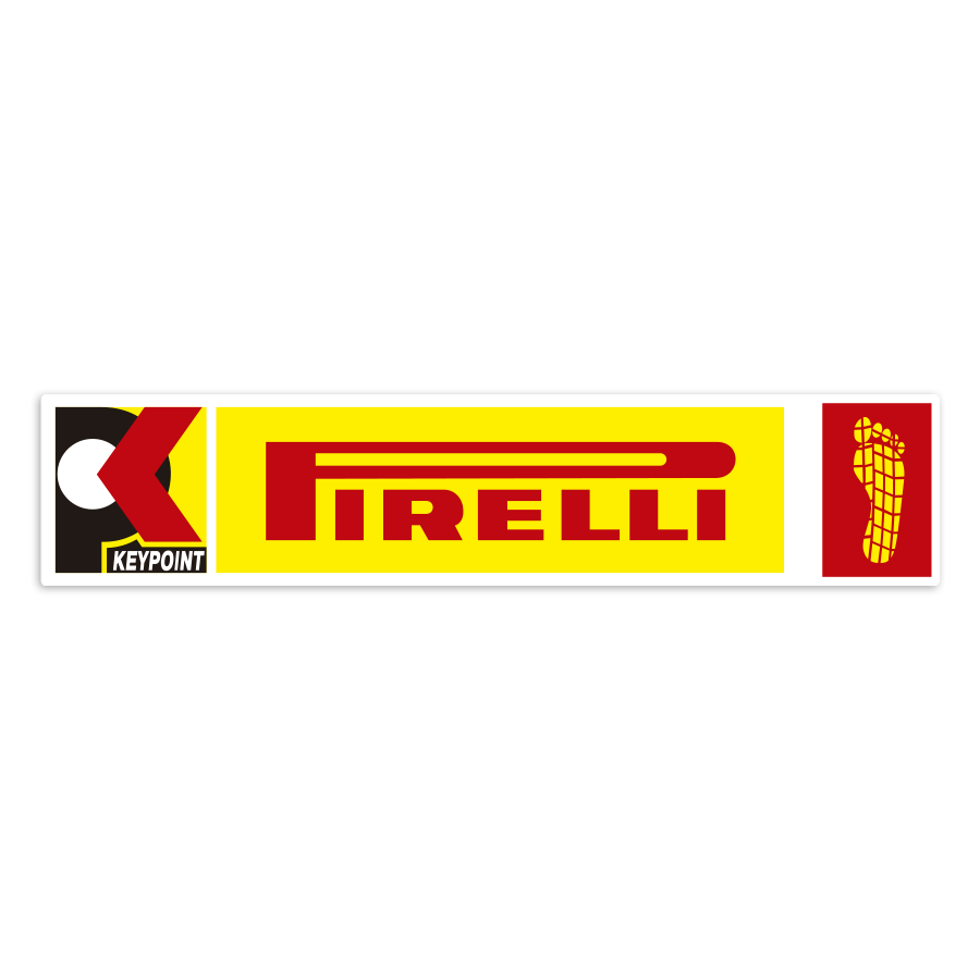 Car & Motorbike Stickers: Pirelli Keypoint Footprint Logo