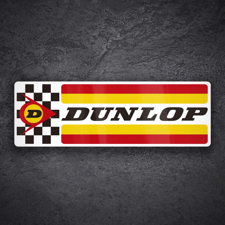 Car & Motorbike Stickers: Classic Dunlop Logo