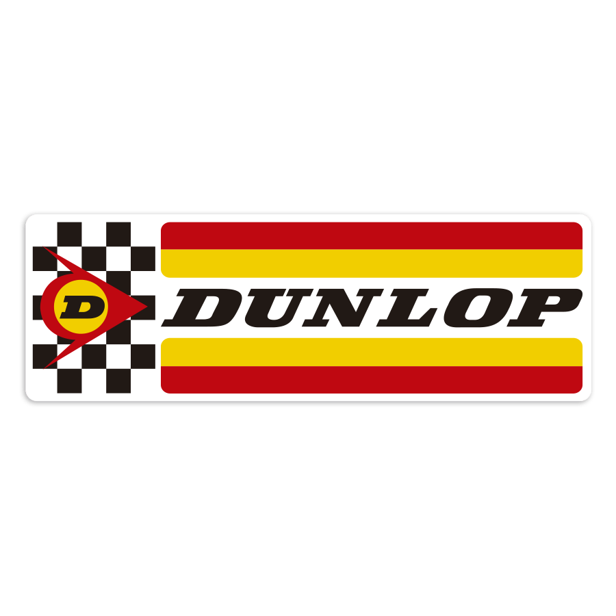 Car & Motorbike Stickers: Dunlop Racing Logo