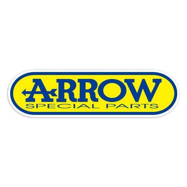 Car & Motorbike Stickers: Arrow Special Parts with Rounded Edges