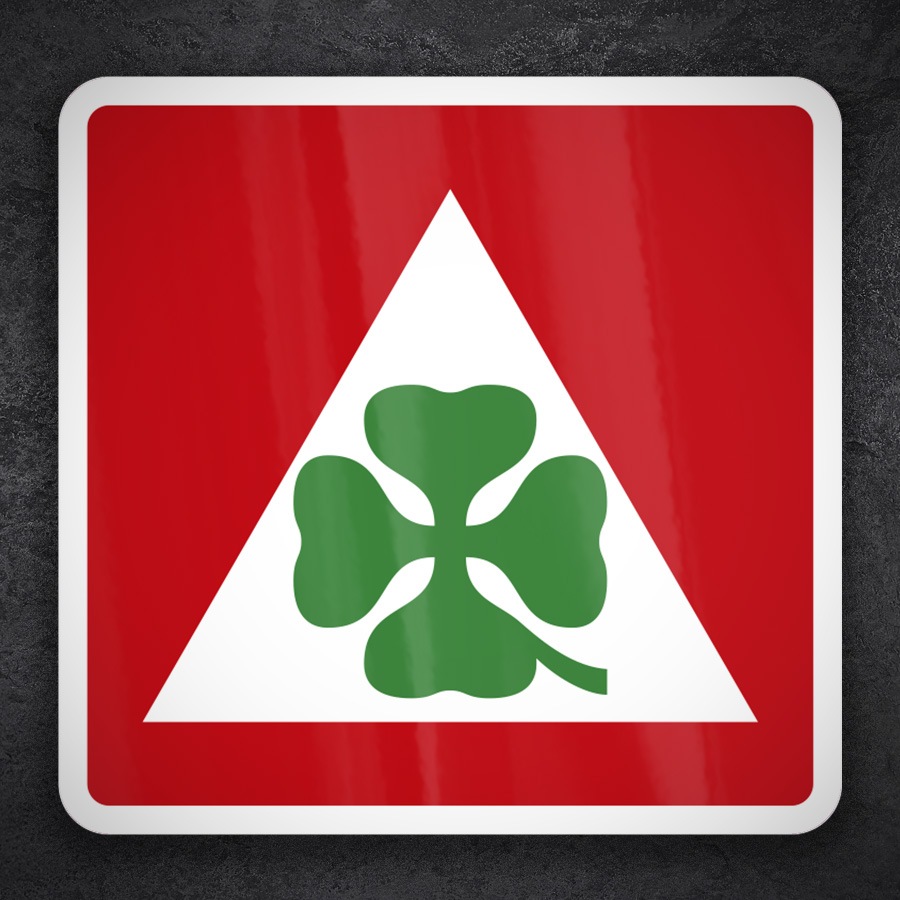 Car & Motorbike Stickers: Alfa Romeo Quadrifoglio Sign