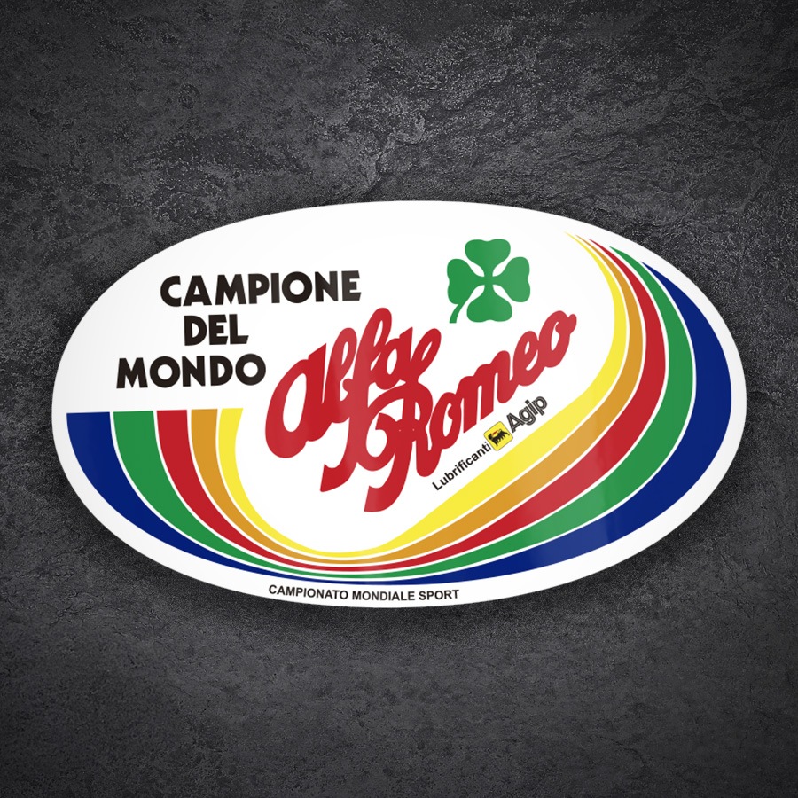 Car & Motorbike Stickers: Alfa Romeo World Champion