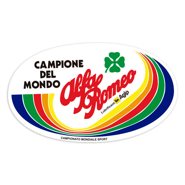 Car & Motorbike Stickers: Alfa Romeo World Champion