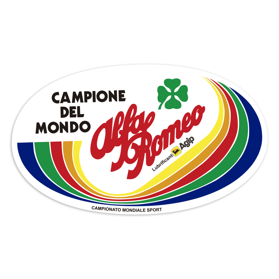 Car & Motorbike Stickers: Alfa Romeo World Champion