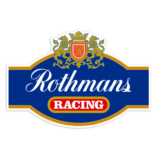 Car & Motorbike Stickers: Rothmans Racing Retro Motorsport Emblem