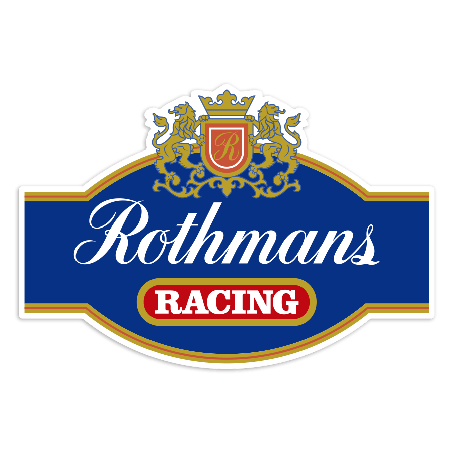Car & Motorbike Stickers: Rothmans Racing Retro Motorsport Emblem