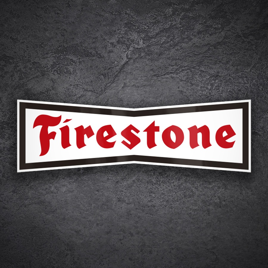 Car & Motorbike Stickers: Firestone Vintage Motorsport Emblem