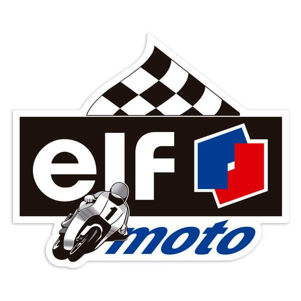 Car & Motorbike Stickers: Elf Moto Racing