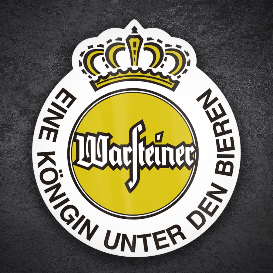 Car & Motorbike Stickers: Retro Warsteiner Beer Logo
