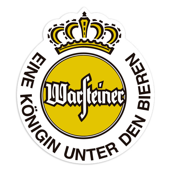 Car & Motorbike Stickers: Retro Warsteiner Beer Logo