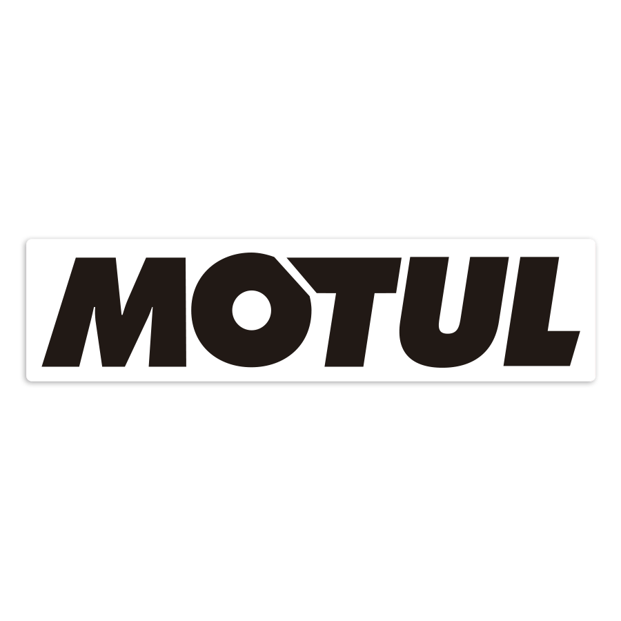 Car & Motorbike Stickers: Horizontal Motul Logo Black Letters