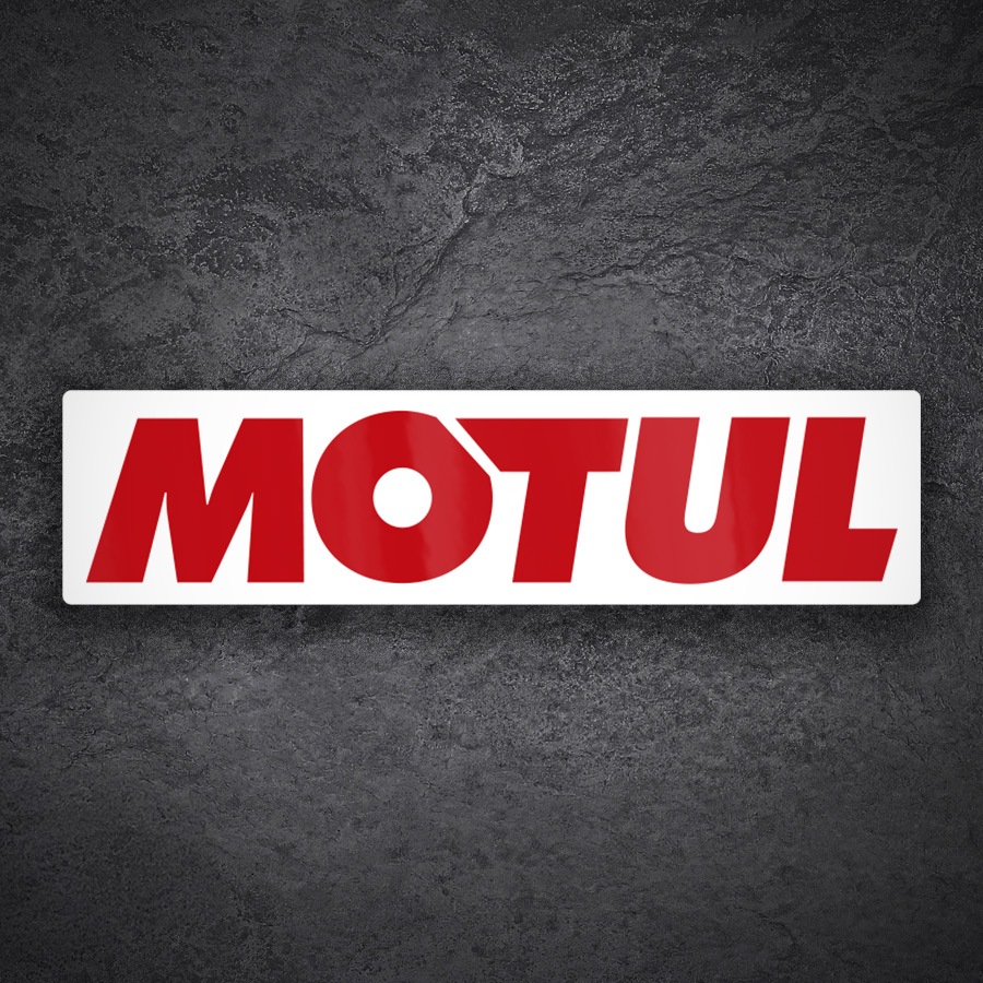 Car & Motorbike Stickers: Horizontal Motul Logo Red Letters