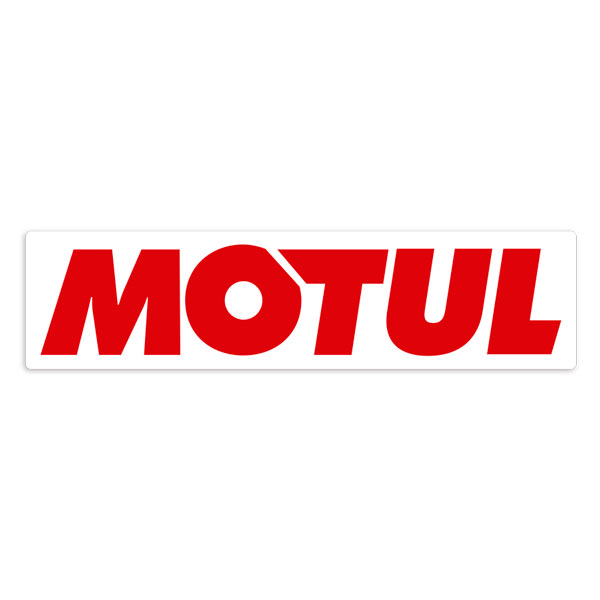 Car & Motorbike Stickers: Horizontal Motul Logo Red Letters